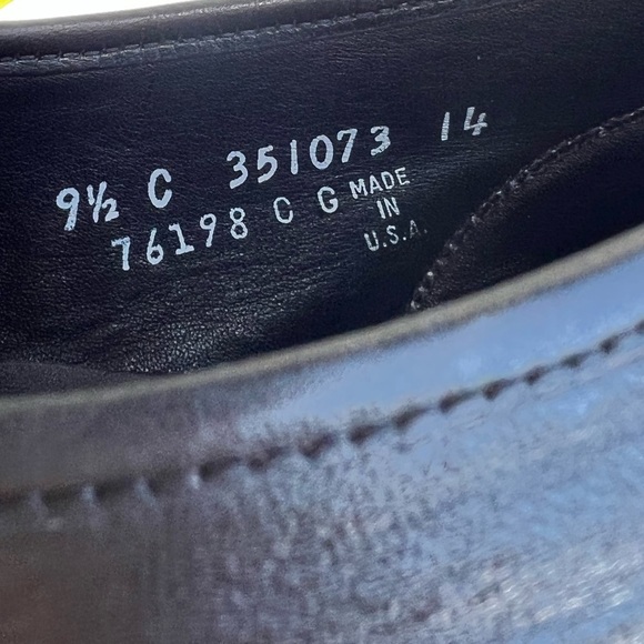 Mens Vintage Fendi Black Leather Loafers with 1” heel for added height Size 9.5 - Picture 7 of 12